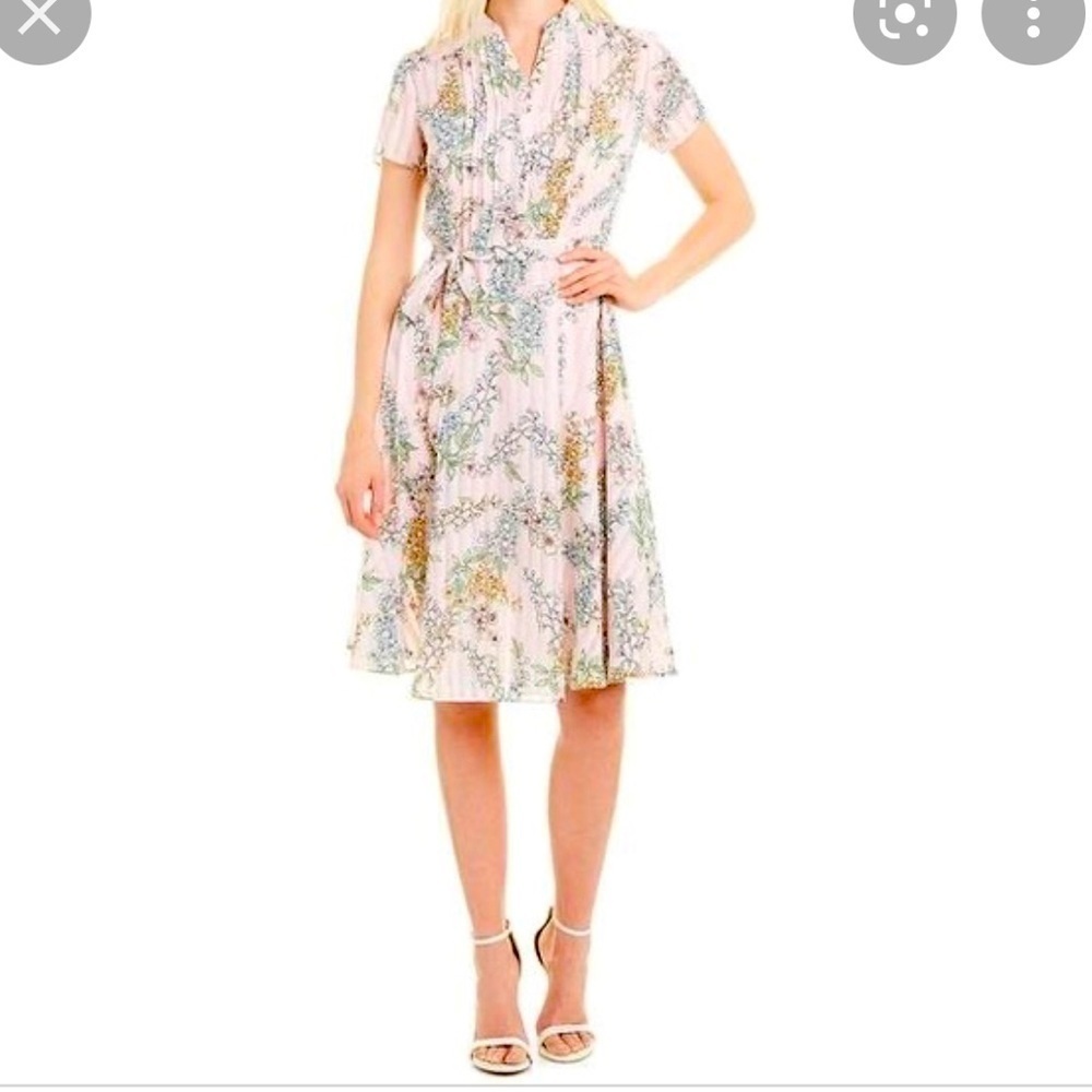 Nanette Lenore Floral Vintage Apricot Dress